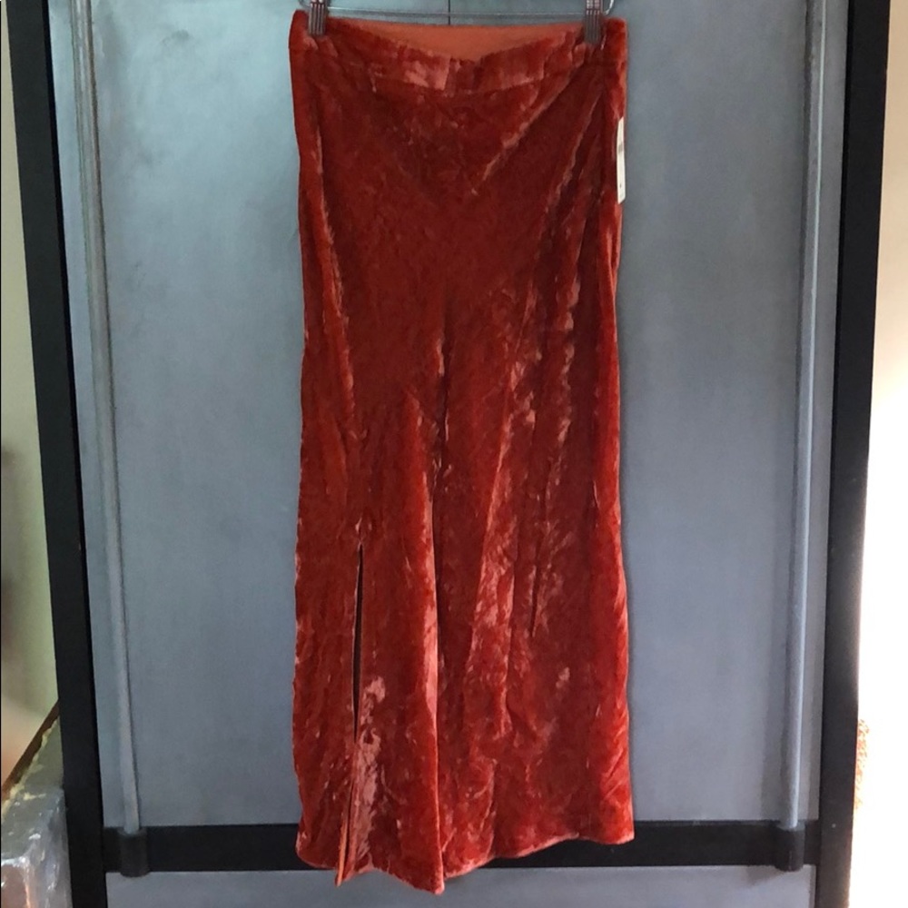 Anthro Velvet skirt